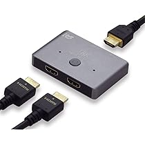 HDMI 2.1対応の8K60FPS切替器 Amazon | HDMI切替器 8k@60hz/4k@120hz HDMI分配器、GANA双方向